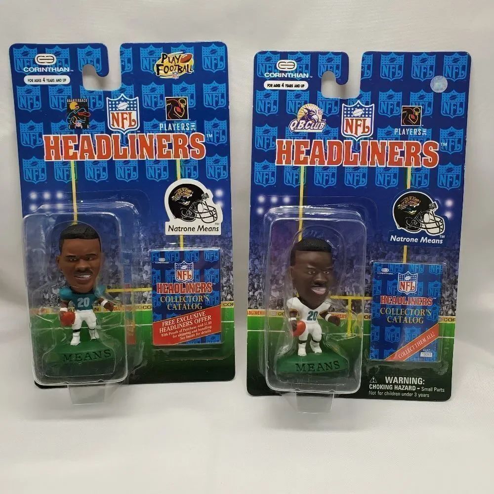 💙NIB Vintage Pair Jaguars Natrone Means Headliners